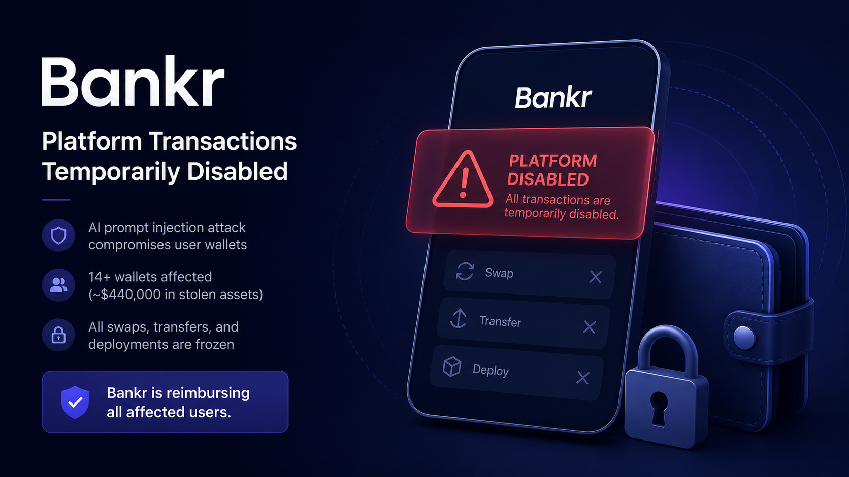 AI Wallet Service Bankr Halts Network After Key Compromise