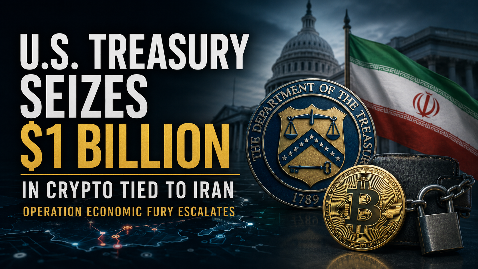 US Treasury Seizes $1B in Iranian Crypto via Centralised Choke Points