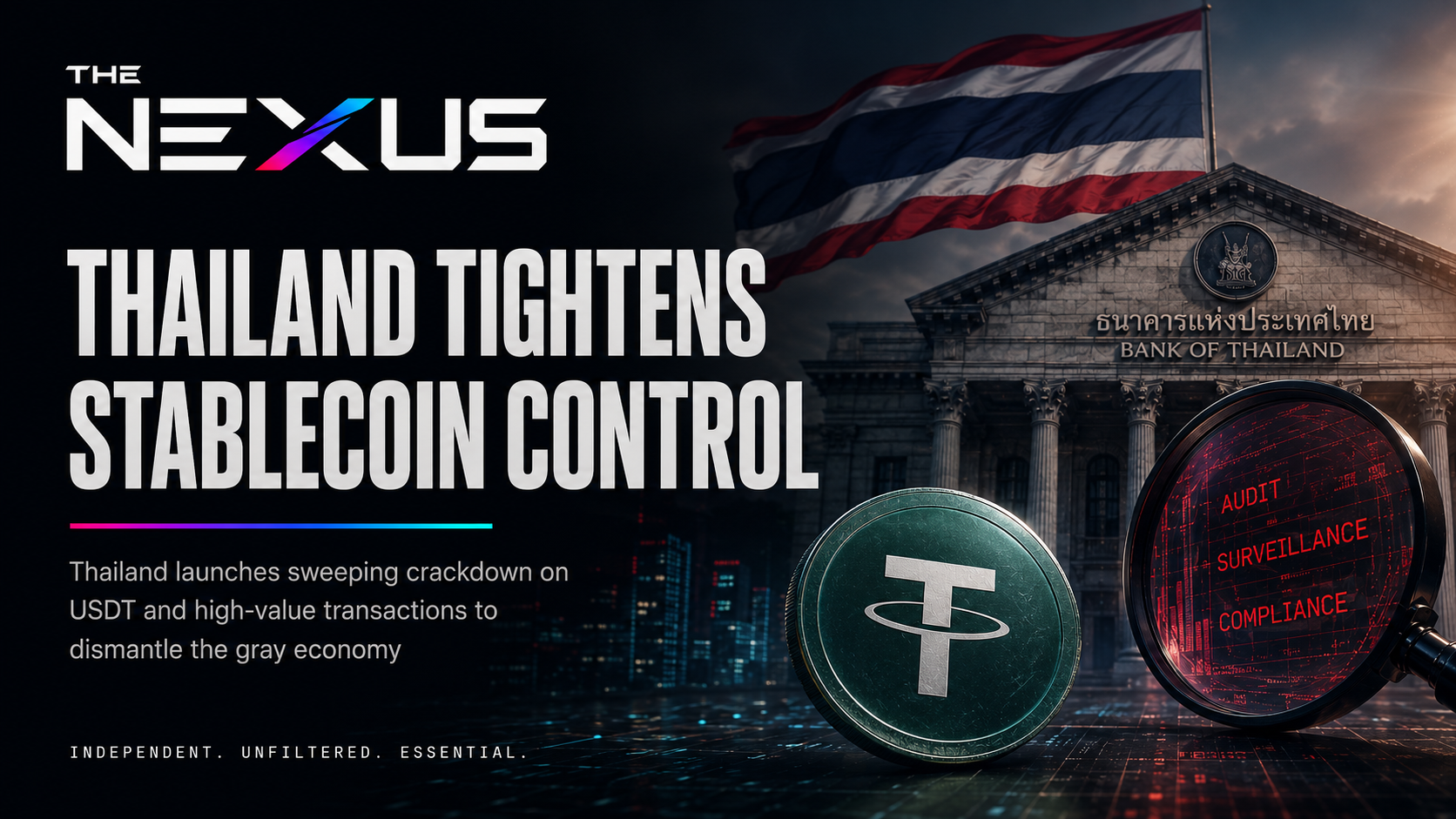 Thailand Intensifies USDT Audits in State Crackdown on Illicit Finance